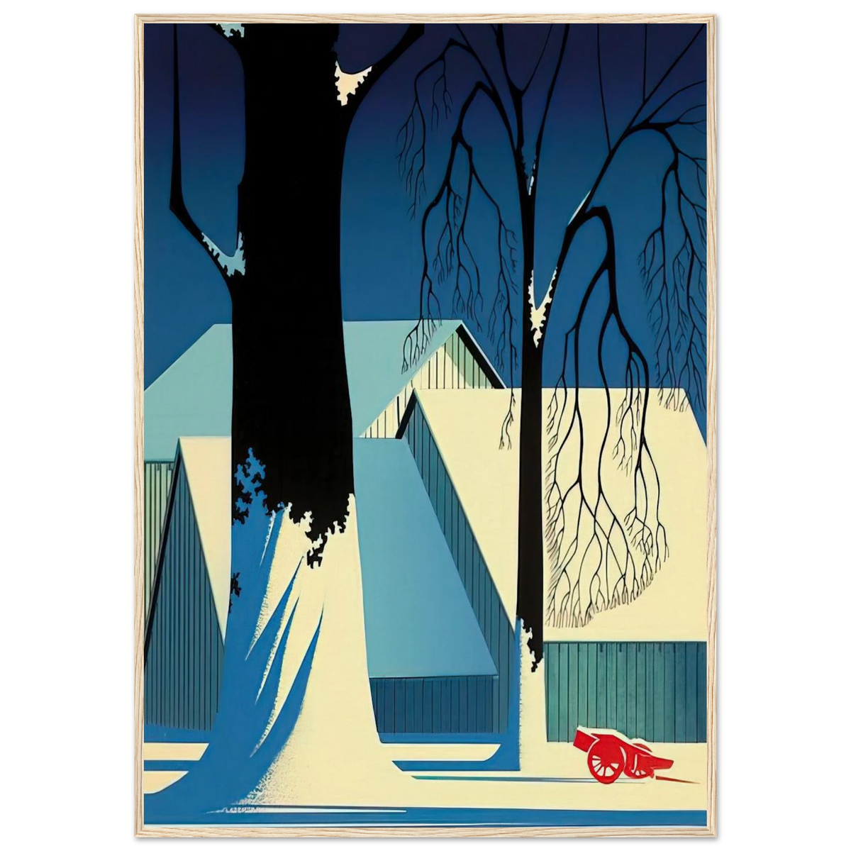 Turquoise Framed Poster | Eyvind Earle Framed Prints Wall Art | Eyvind Earle Prints