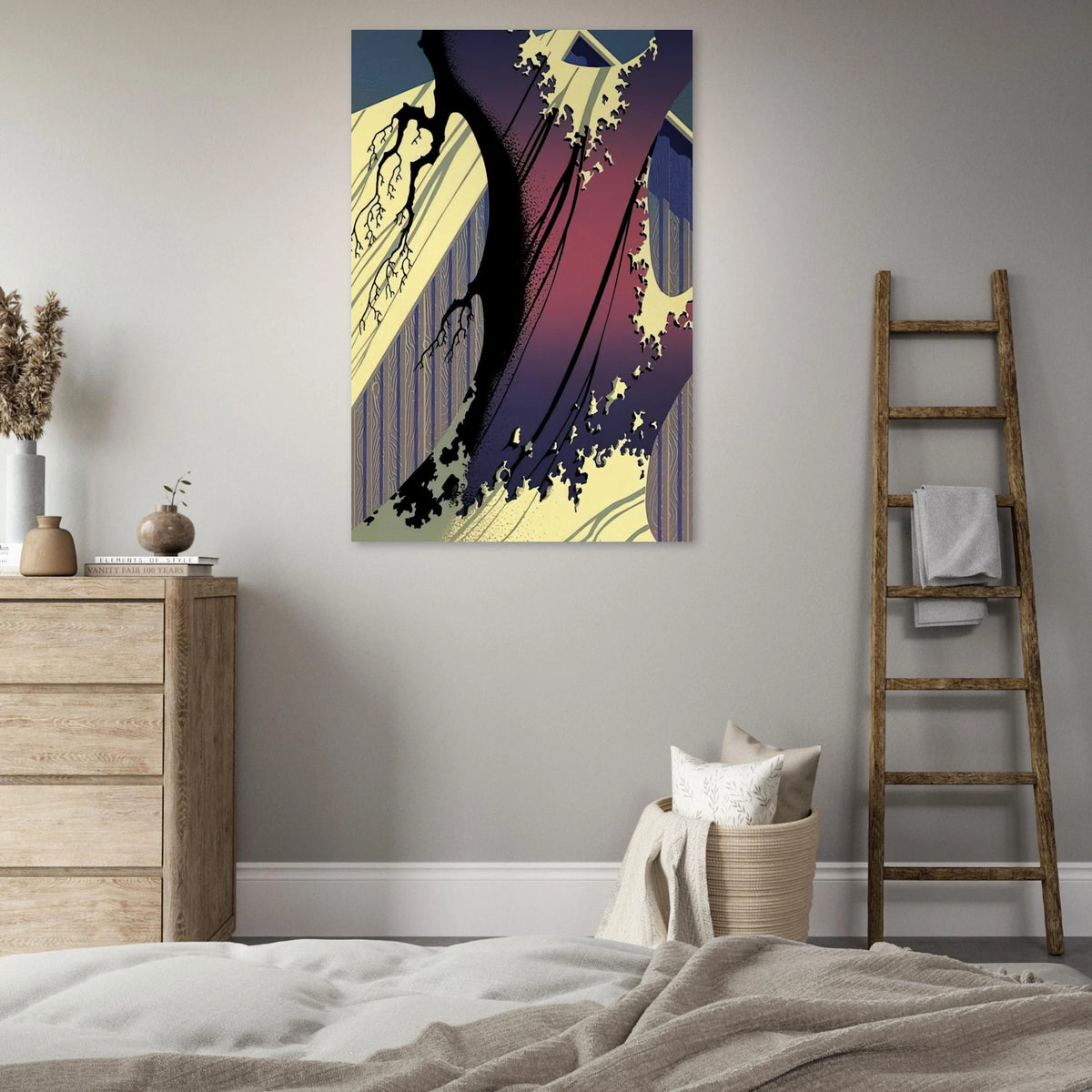 Mauve Barn Poster | Eyvind Earle Poster | Eyvind Earle Prints