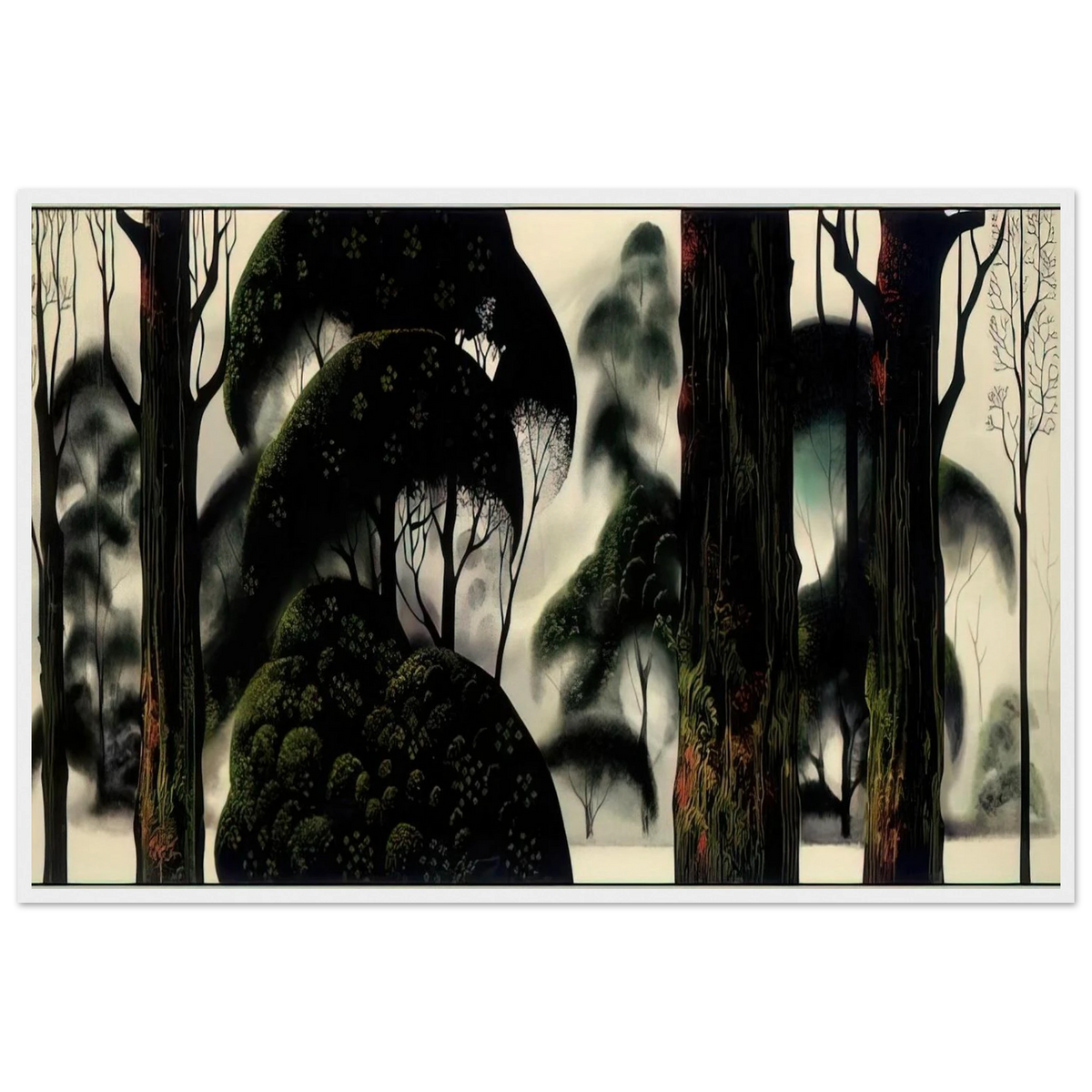 Forest Magic Framed Poster | Eyvind Earle Framed Prints Wall Art | Eyvind Earle Prints