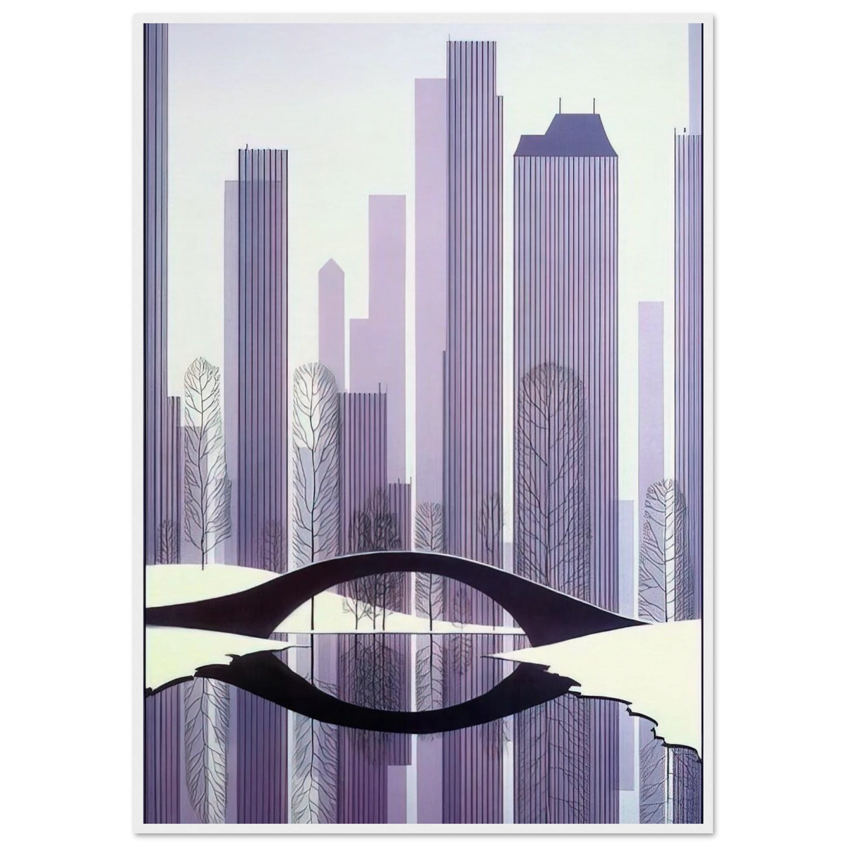 Central Park Framed Poster | Eyvind Earle Framed Prints Wall Art | Eyvind Earle Prints