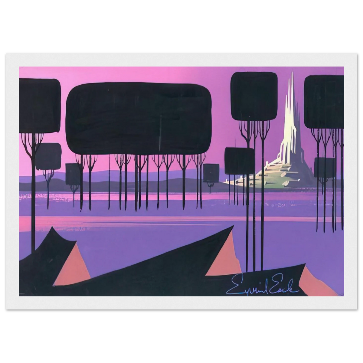 Sleeping Beauty Framed Poster | Eyvind Earle Framed Prints Wall Art | Eyvind Earle Prints