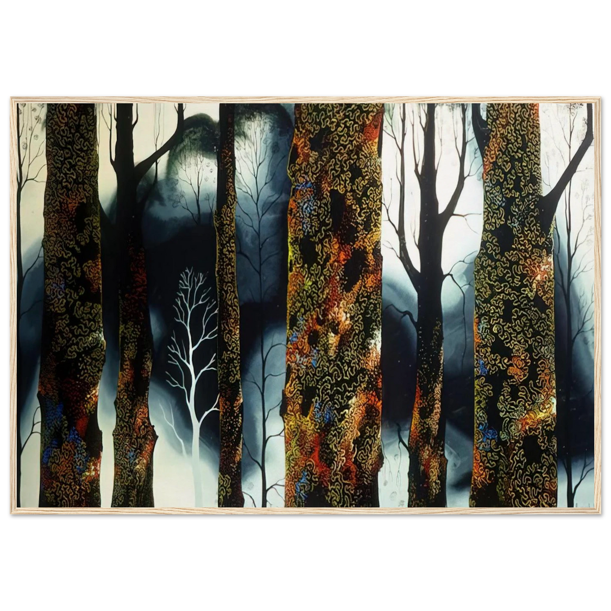 Jewel Trees Framed Poster | Eyvind Earle Framed Prints Wall Art | Eyvind Earle Prints