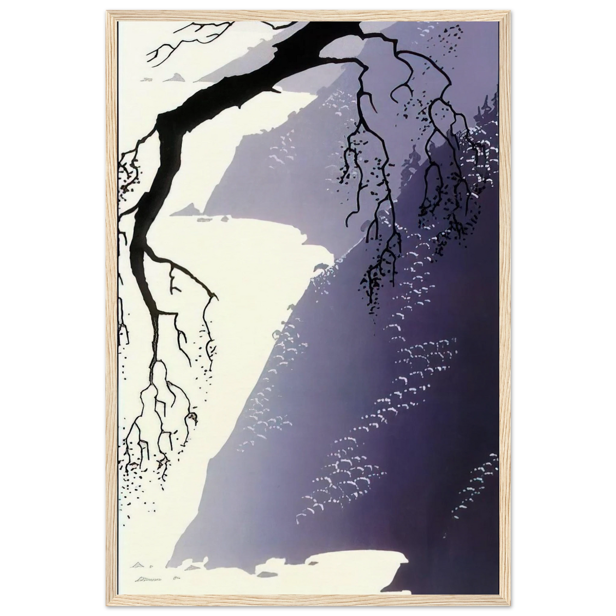 Gray Mist Framed Poster | Eyvind Earle Framed Prints Wall Art | Eyvind Earle Prints