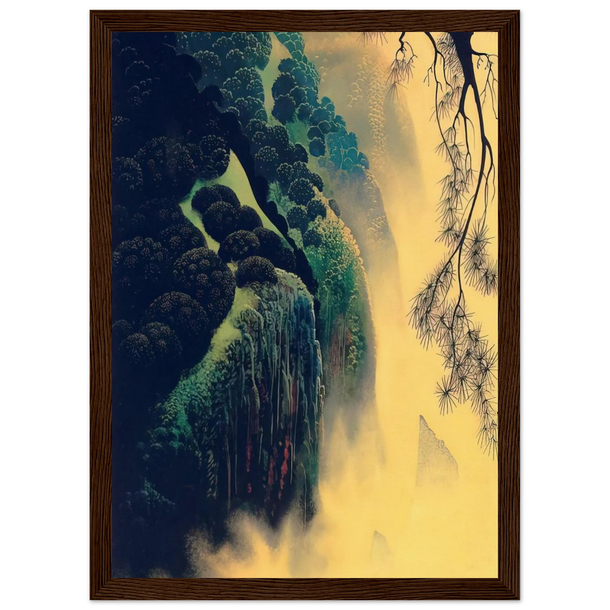 Jeweled Coast Framed Poster | Eyvind Earle Framed Prints Wall Art | Eyvind Earle Prints