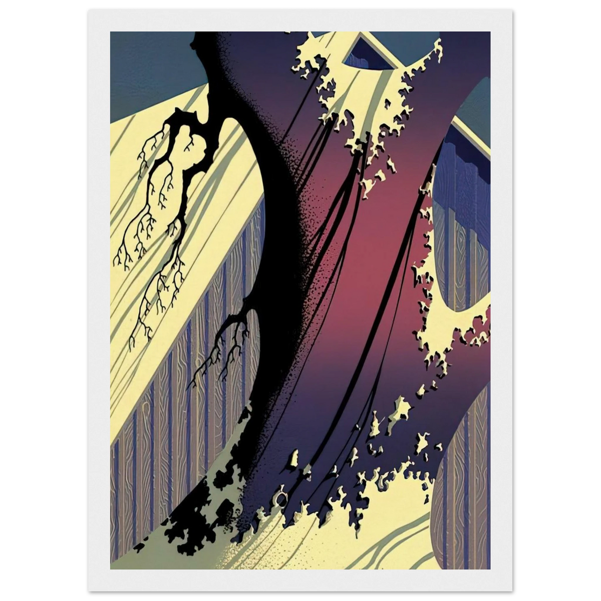 Mauve Barn Framed Poster | Eyvind Earle Framed Prints Wall Art | Eyvind Earle Prints
