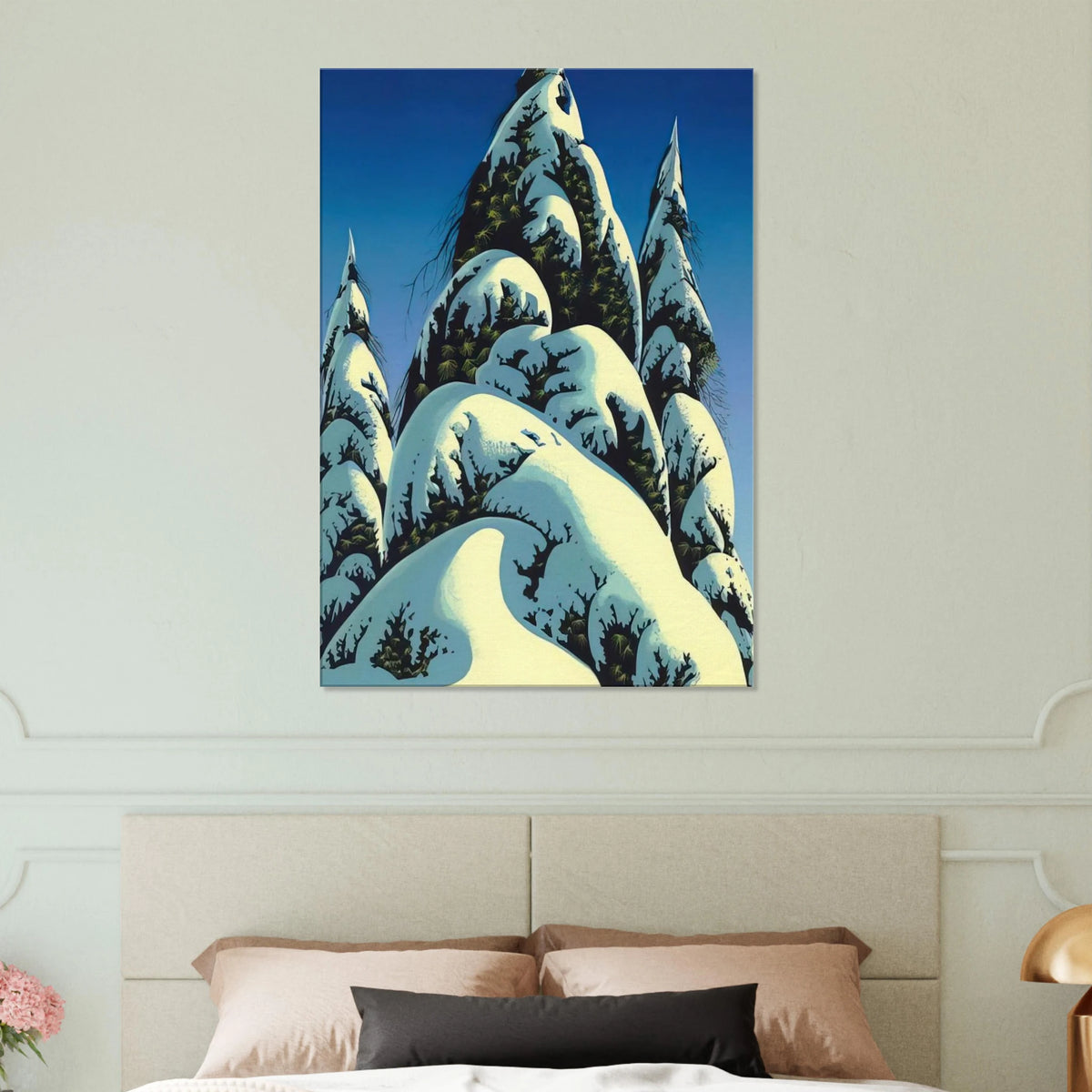 New Fallen Snow Canvas | Eyvind Earle Canvas | Eyvind Earle Prints