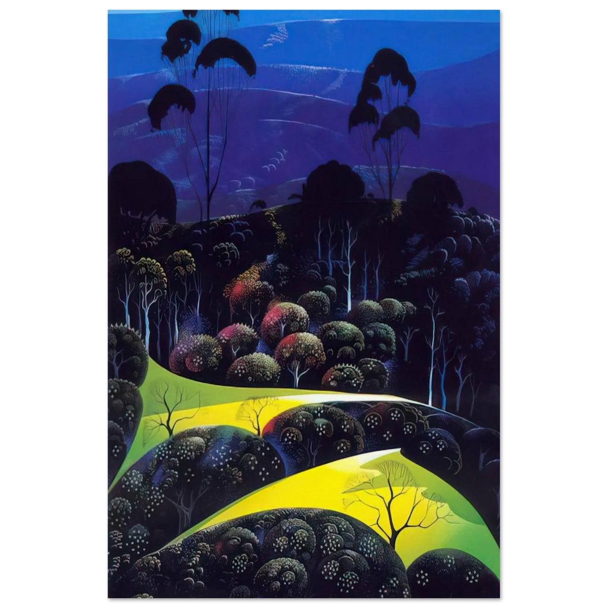 Inland from the Sea Poster | Eyvind Earle Poster | Eyvind Earle Prints