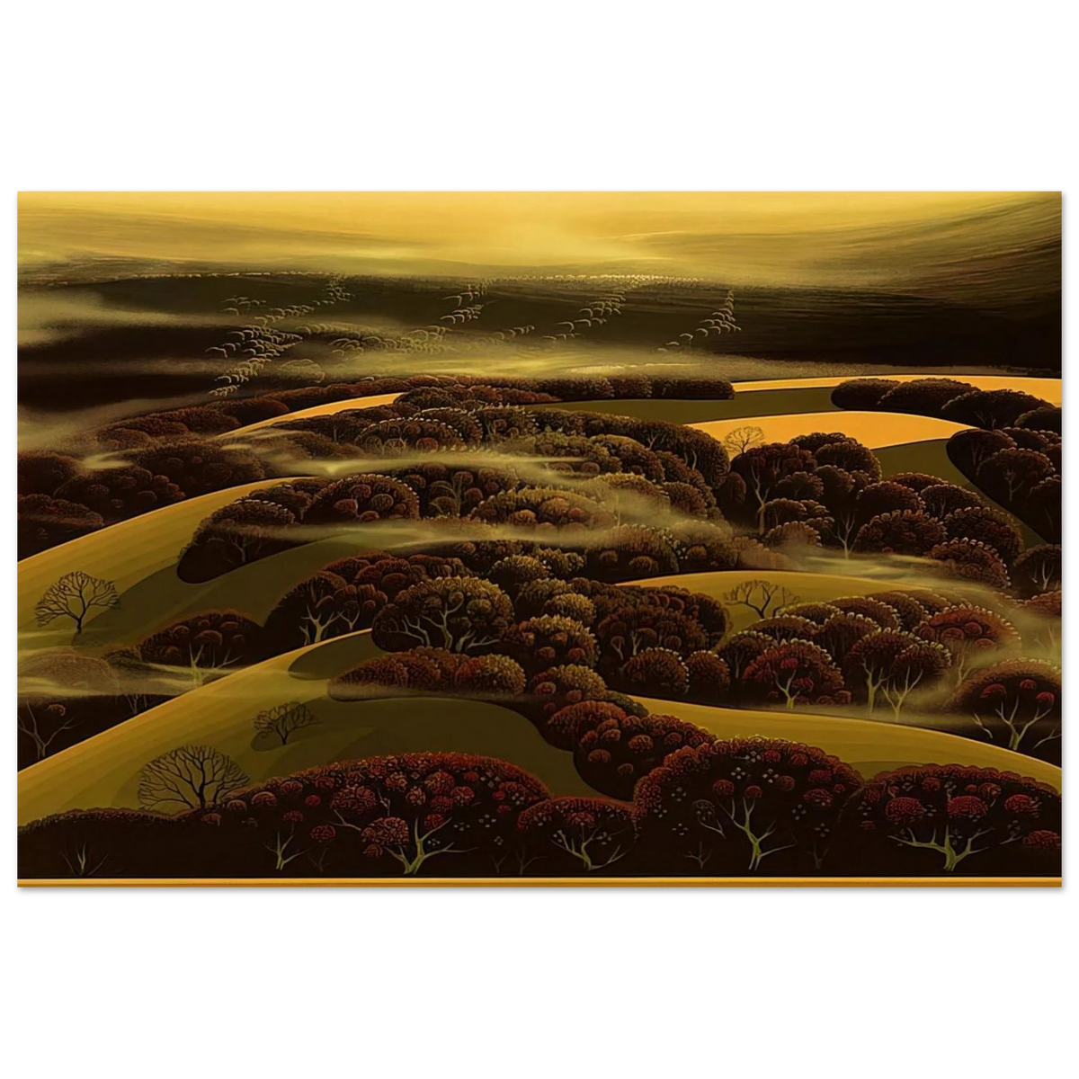 When the Fog Rolls In Poster | Eyvind Earle Poster | Eyvind Earle Prints