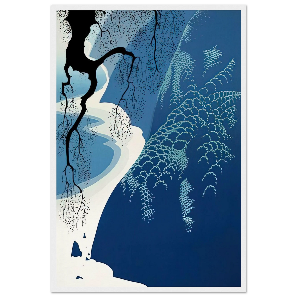 Big Sur and Branch Framed Poster | Eyvind Earle Framed Prints Wall Art | Eyvind Earle Prints