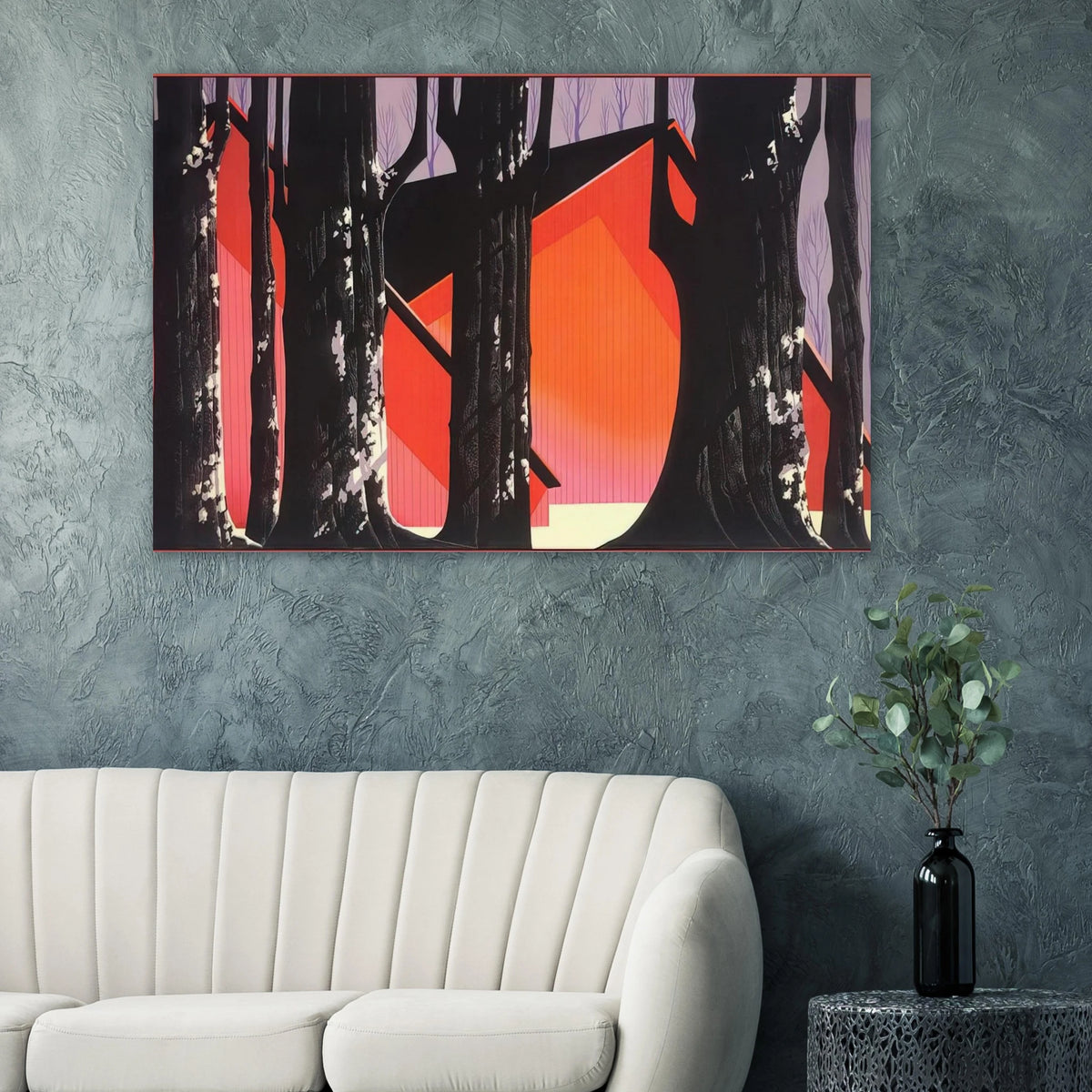 Winter Barnyard Poster | Eyvind Earle Poster | Eyvind Earle Prints