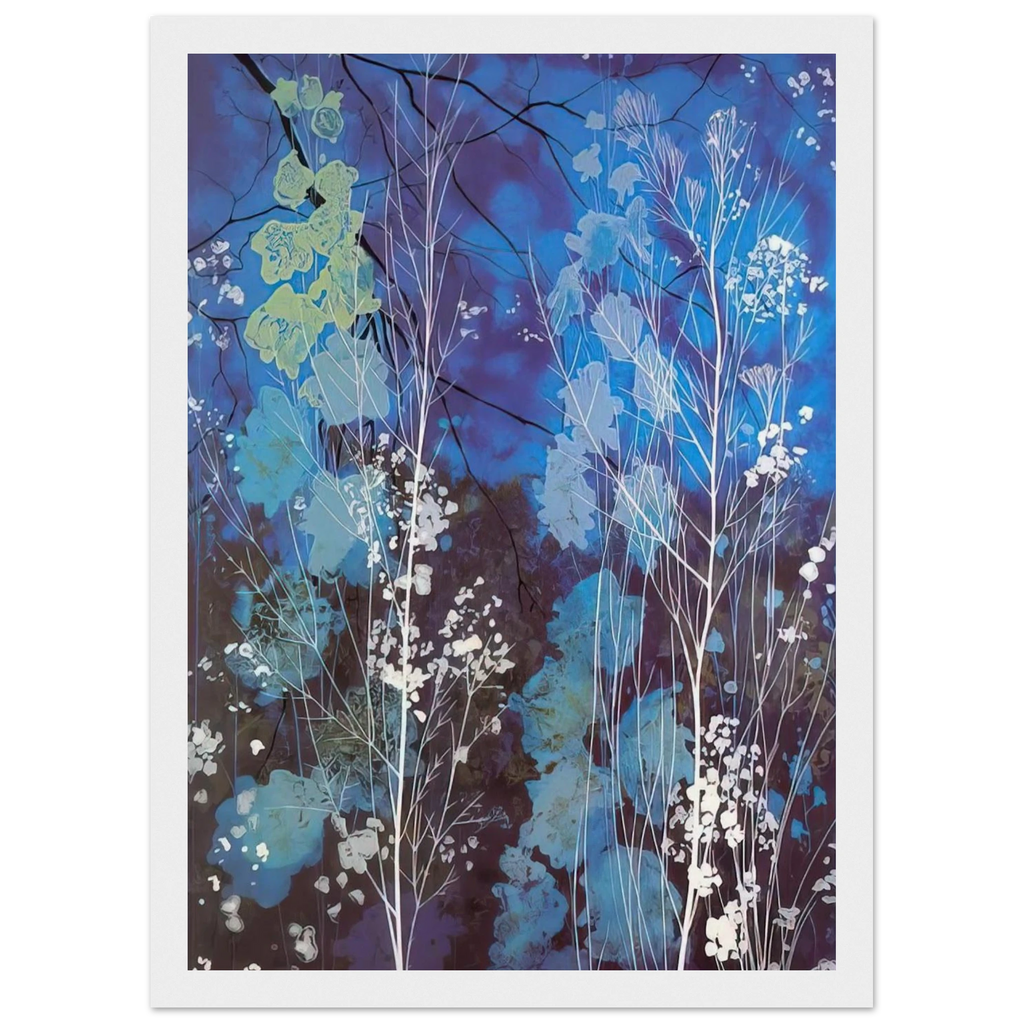 Delphinium Framed Poster | Eyvind Earle Framed Prints Wall Art | Eyvind Earle Prints