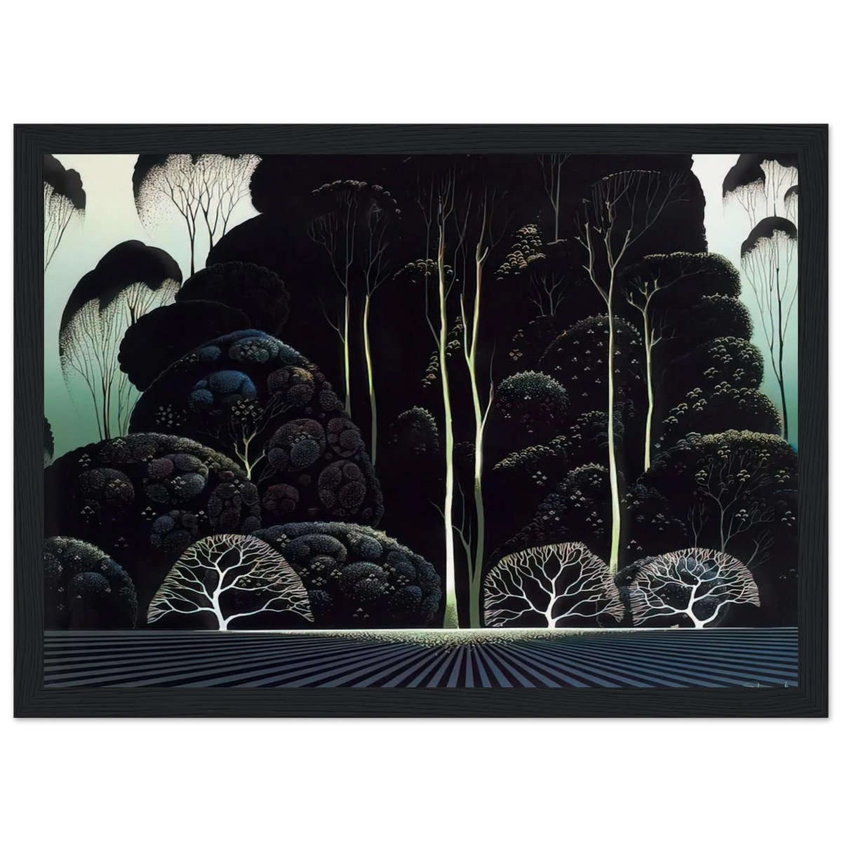 Eucalyptus Framed Poster | Eyvind Earle Framed Prints Wall Art | Eyvind Earle Prints