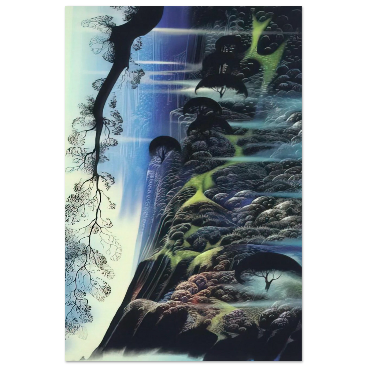 Steep Coast Line Poster | Eyvind Earle Poster | Eyvind Earle Prints