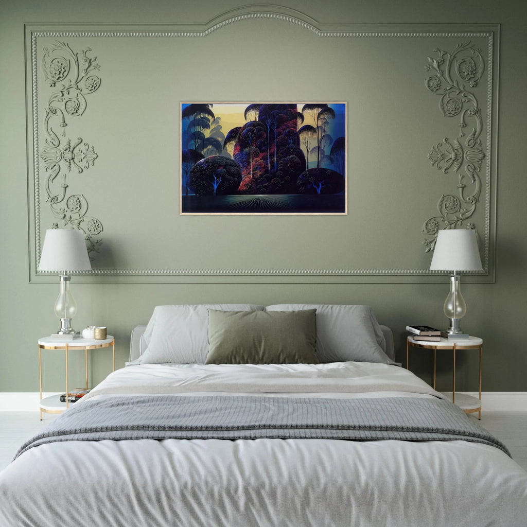 Mendocino Framed Poster | Eyvind Earle Framed Prints Wall Art | Eyvind Earle Prints