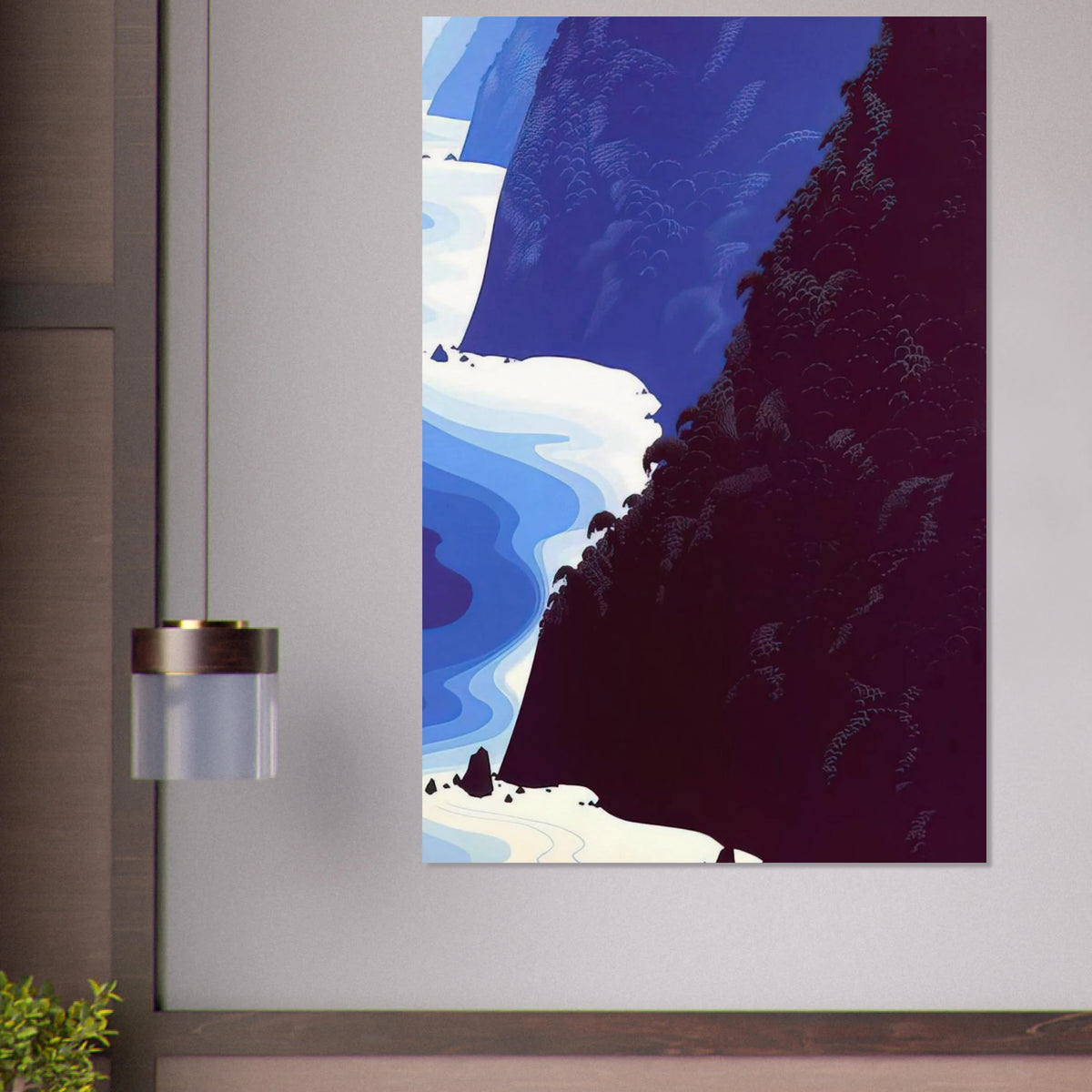 Blue Big Sur Poster | Eyvind Earle Poster | Eyvind Earle Prints