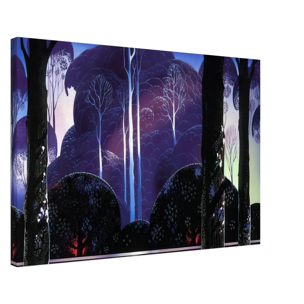 Purple Sunrise Canvas | Eyvind Earle Canvas | Eyvind Earle Prints