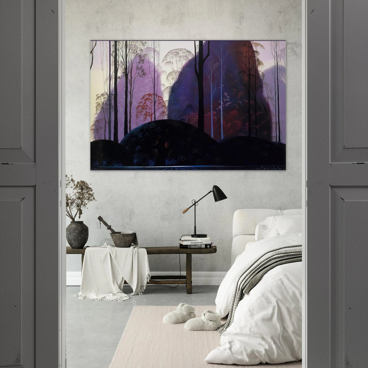 Mauve Redand Purple Poster | Eyvind Earle Poster | Eyvind Earle Prints