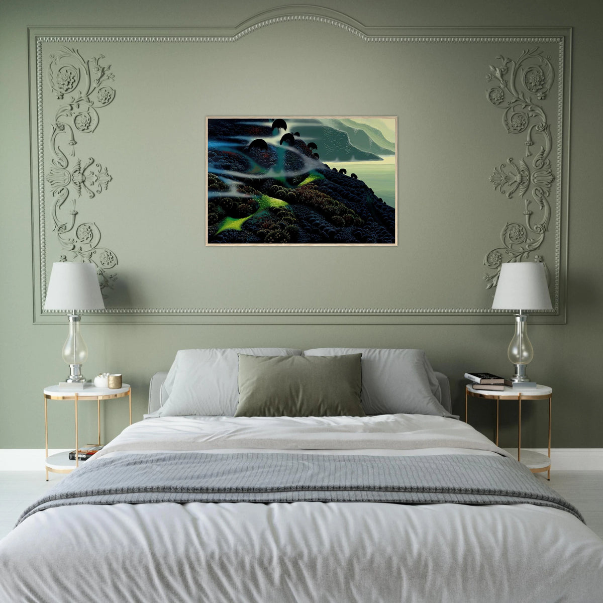 Ocean Paradise Framed Poster | Eyvind Earle Framed Prints Wall Art | Eyvind Earle Prints