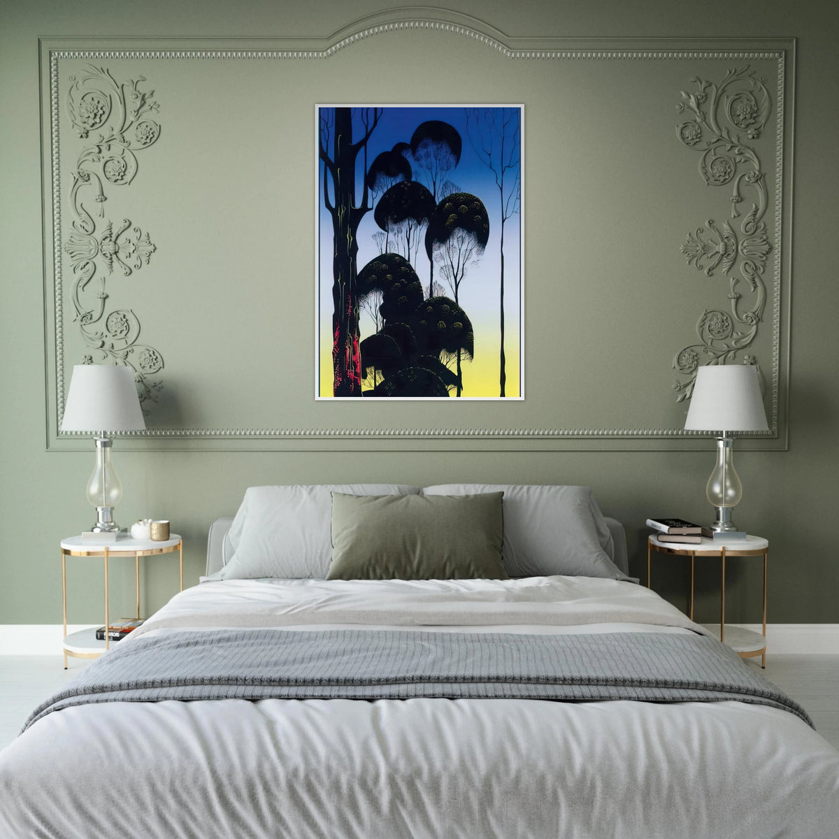 Sunrise Framed Poster | Eyvind Earle Framed Prints Wall Art | Eyvind Earle Prints