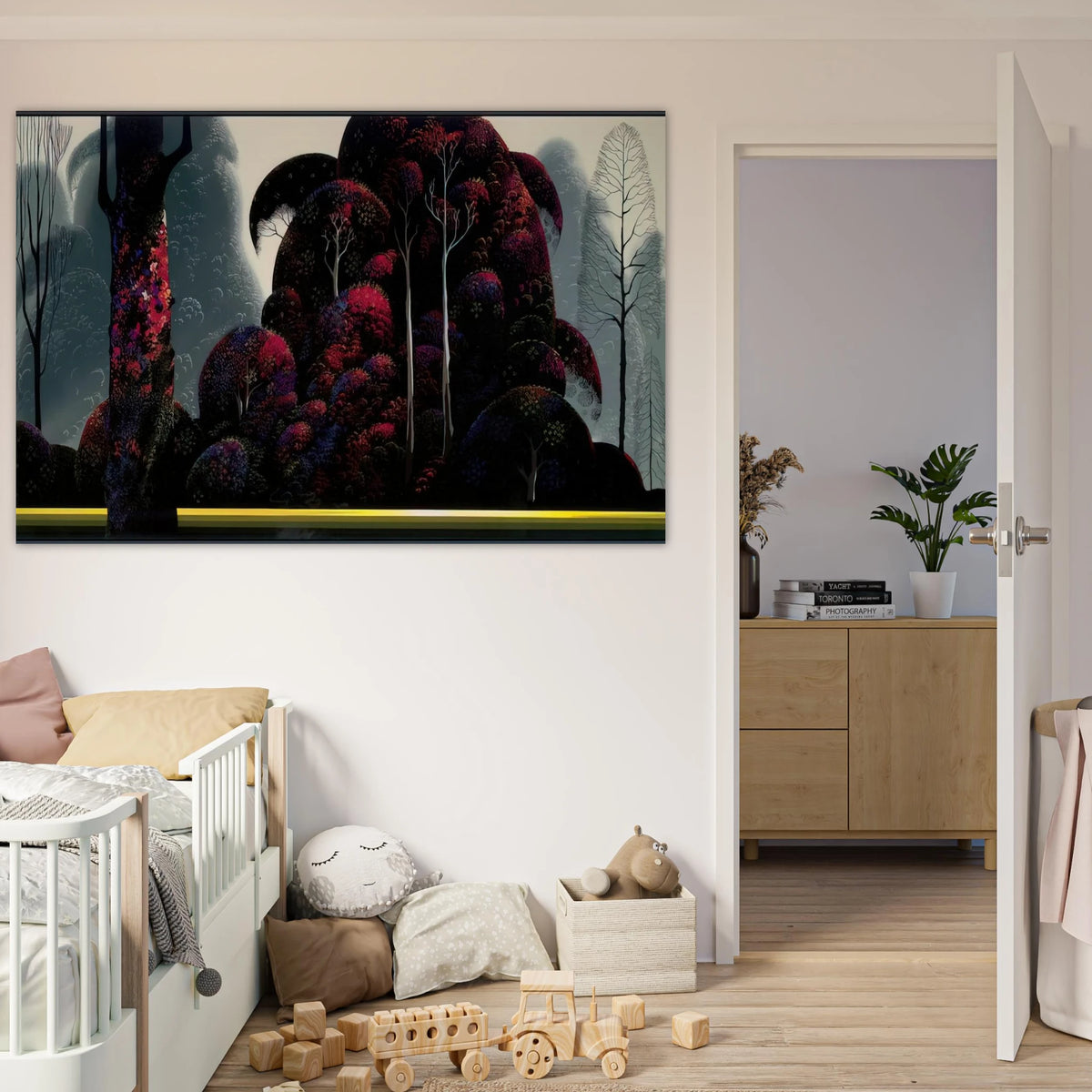 Crimson Eucalyptus Poster | Eyvind Earle Poster | Eyvind Earle Prints