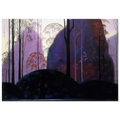 Mauve Redand Purple Poster | Eyvind Earle Poster | Eyvind Earle Prints