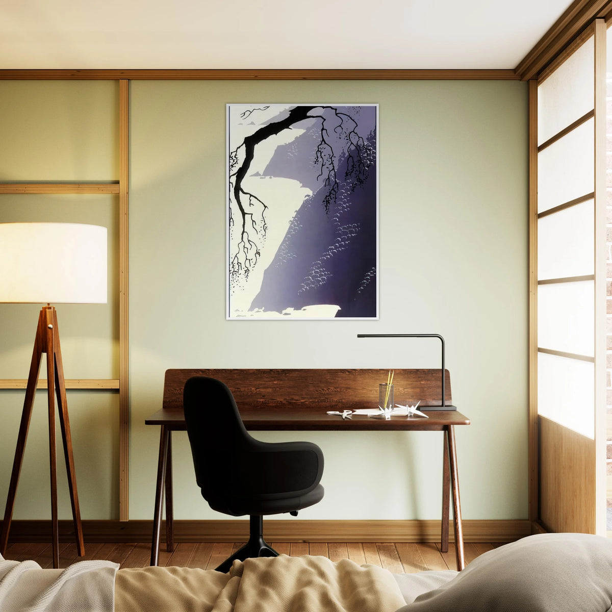 Gray Mist Framed Poster | Eyvind Earle Framed Prints Wall Art | Eyvind Earle Prints