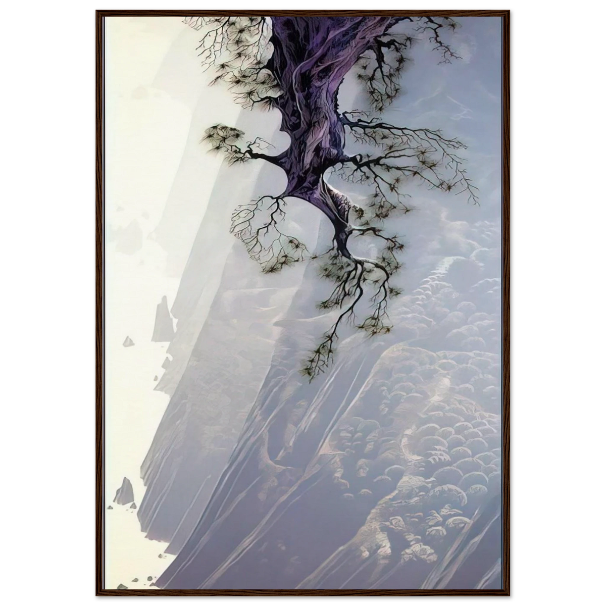 Mountain Rise Framed Poster | Eyvind Earle Framed Prints Wall Art | Eyvind Earle Prints