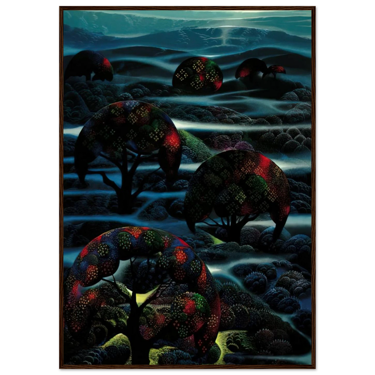 Garden of Dreams Framed Poster | Eyvind Earle Framed Prints Wall Art | Eyvind Earle Prints
