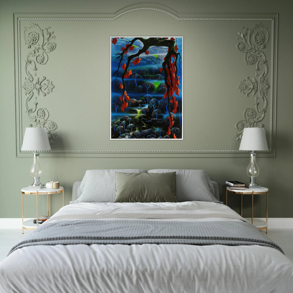 Valley of Dreams Framed Poster | Eyvind Earle Framed Prints Wall Art | Eyvind Earle Prints