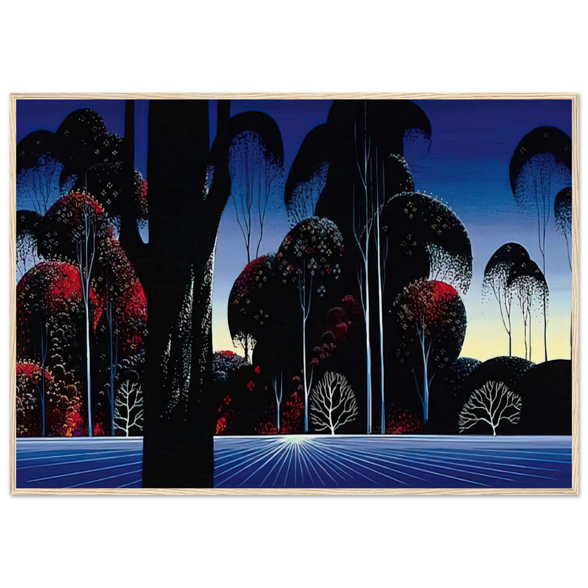 Dark Silence Framed Poster | Eyvind Earle Framed Prints Wall Art | Eyvind Earle Prints