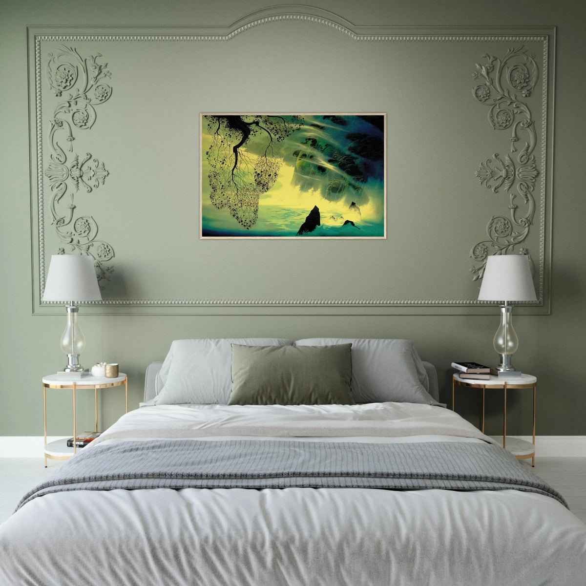 A Swirl of Fog Framed Poster | Eyvind Earle Framed Prints Wall Art | Eyvind Earle Prints