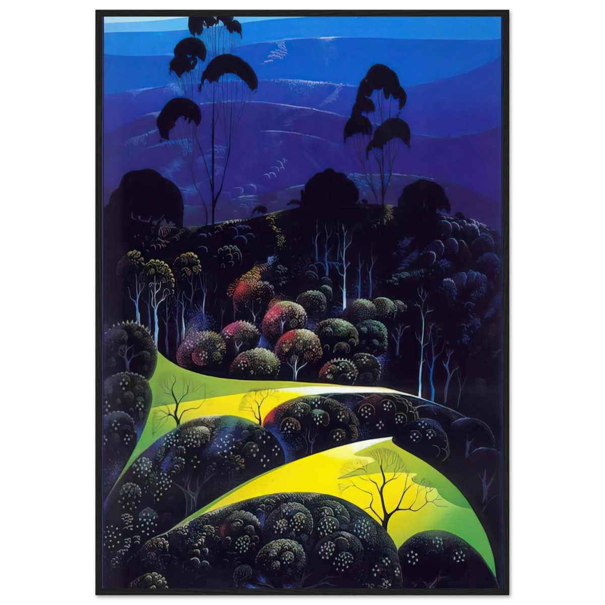 Inland from the Sea Framed Poster | Eyvind Earle Framed Prints Wall Art | Eyvind Earle Prints