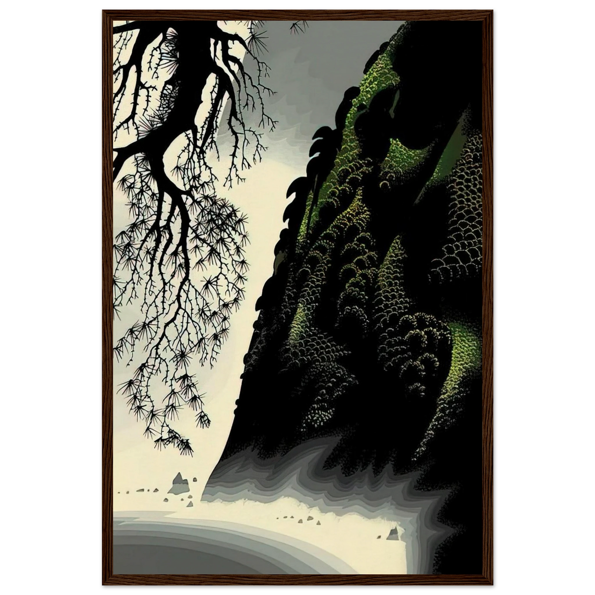Little Big Sur Framed Poster | Eyvind Earle Framed Prints Wall Art | Eyvind Earle Prints
