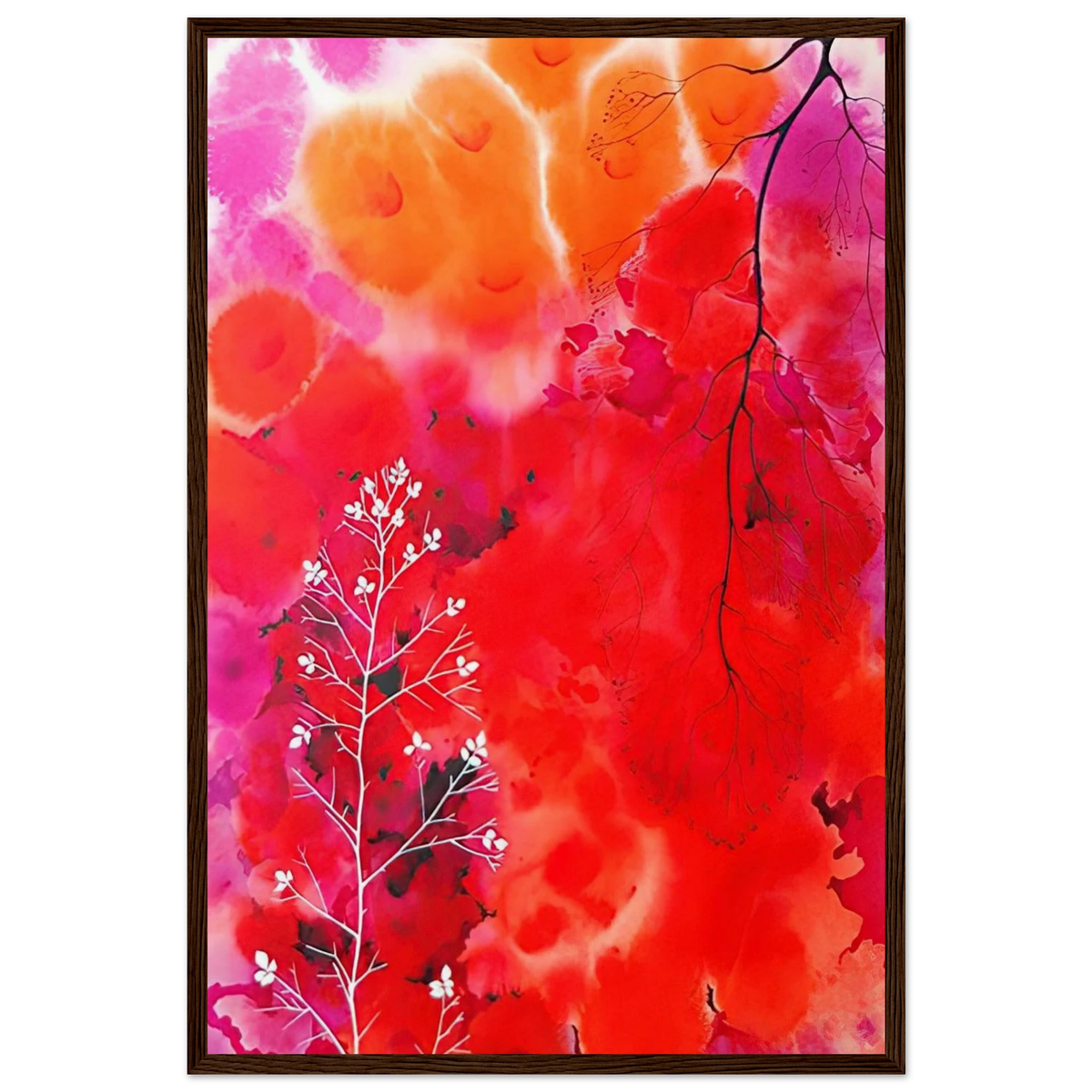 Flower Fantasy Framed Poster | Eyvind Earle Framed Prints Wall Art | Eyvind Earle Prints