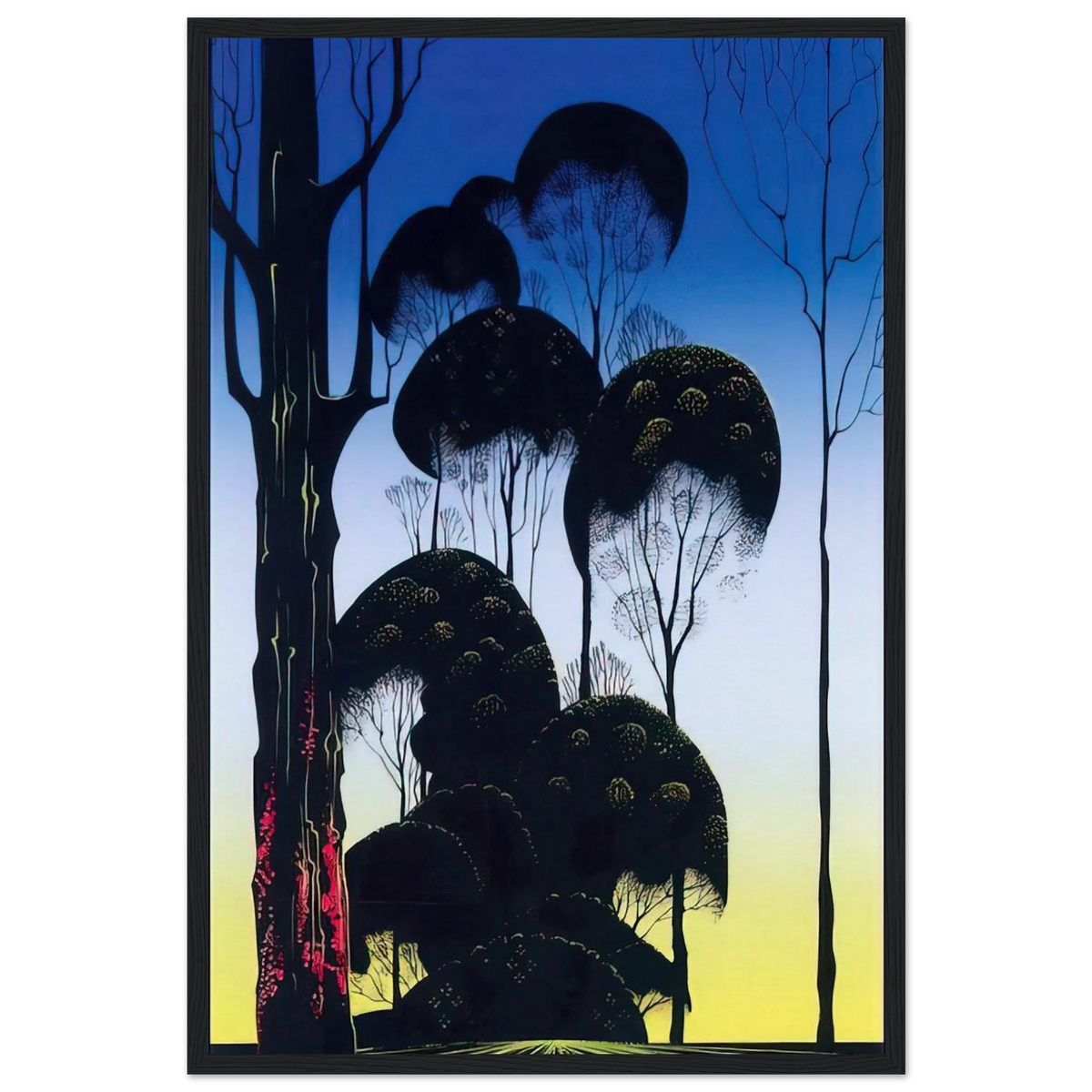 Sunrise Framed Poster | Eyvind Earle Framed Prints Wall Art | Eyvind Earle Prints