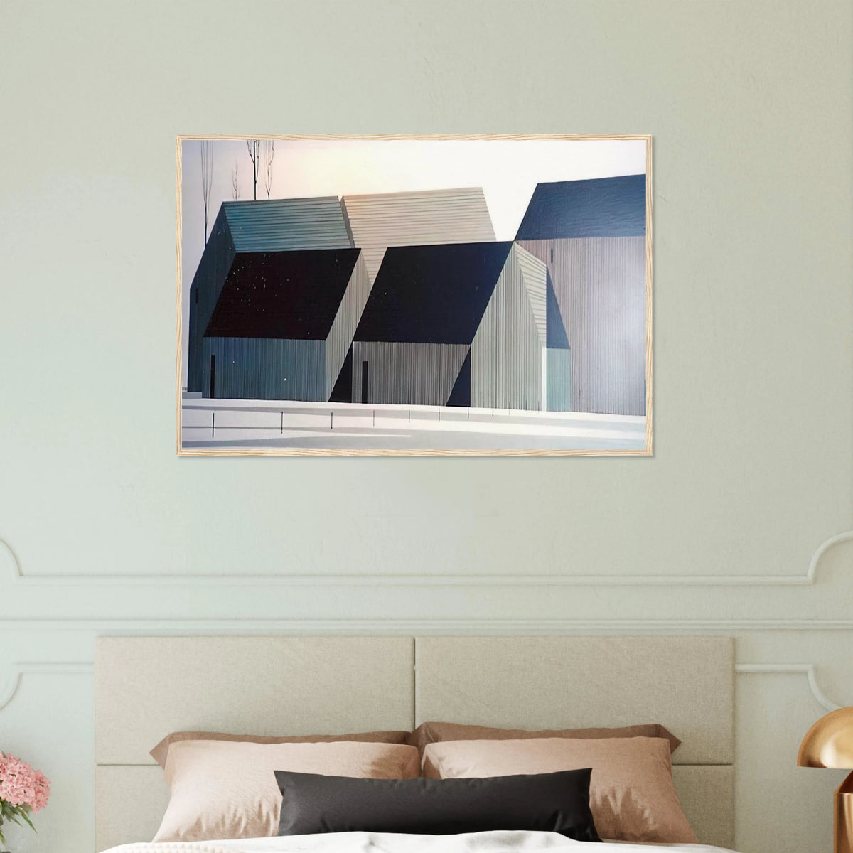 Barns Framed Poster | Eyvind Earle Framed Prints Wall Art | Eyvind Earle Prints