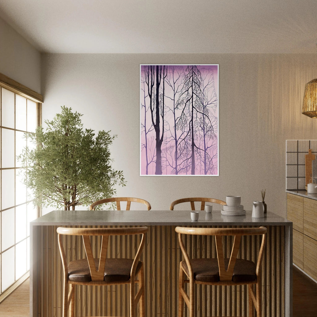 Winter woods Framed Poster | Eyvind Earle Framed Prints Wall Art | Eyvind Earle Prints