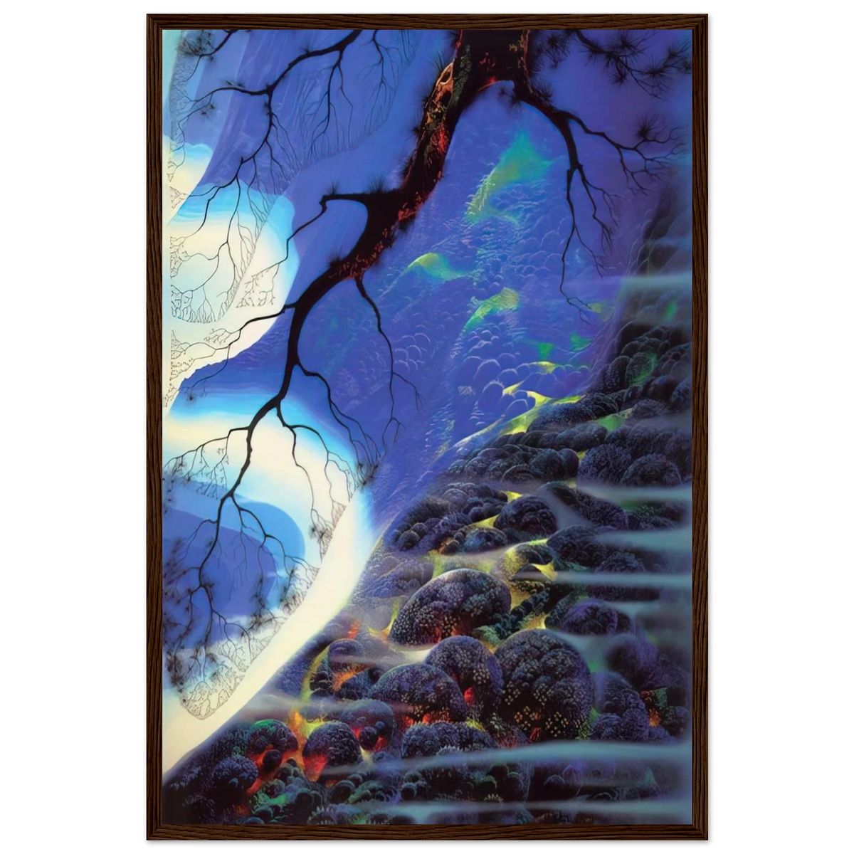 Mystical Big Sur Framed Poster | Eyvind Earle Framed Prints Wall Art | Eyvind Earle Prints