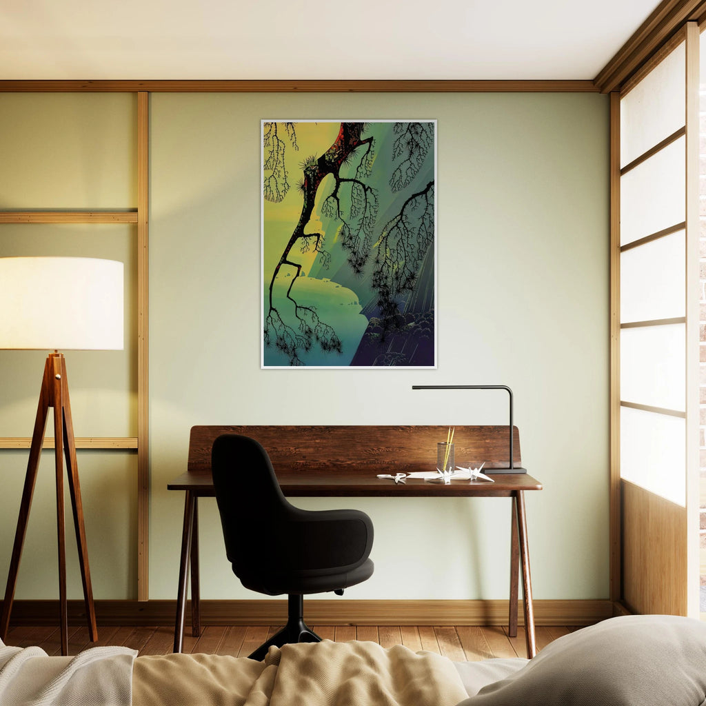 Fog Mist Framed Poster | Eyvind Earle Framed Prints Wall Art | Eyvind Earle Prints
