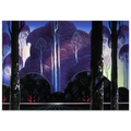 Purple Sunrise Poster | Eyvind Earle Poster | Eyvind Earle Prints