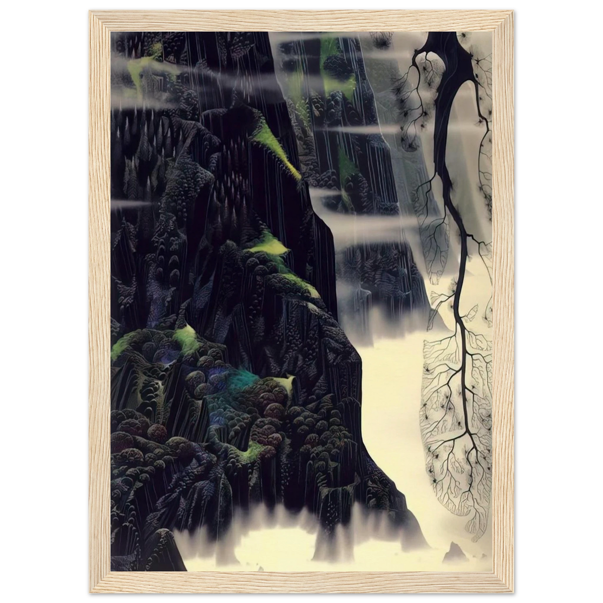 Gray Dawn Framed Poster | Eyvind Earle Framed Prints Wall Art | Eyvind Earle Prints