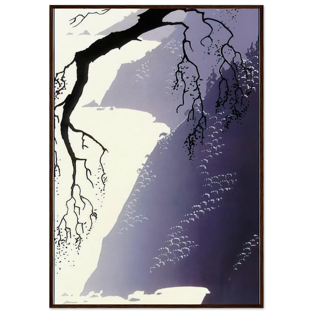 Gray Mist Framed Poster | Eyvind Earle Framed Prints Wall Art | Eyvind Earle Prints
