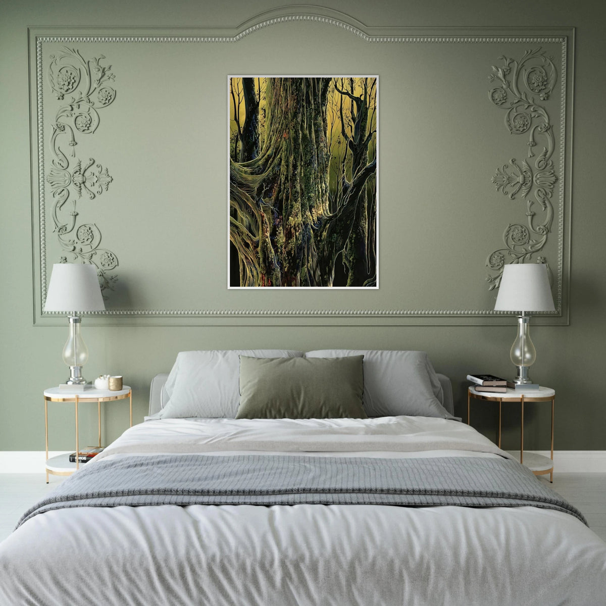 Ancient Tree Framed Poster | Eyvind Earle Framed Prints Wall Art | Eyvind Earle Prints