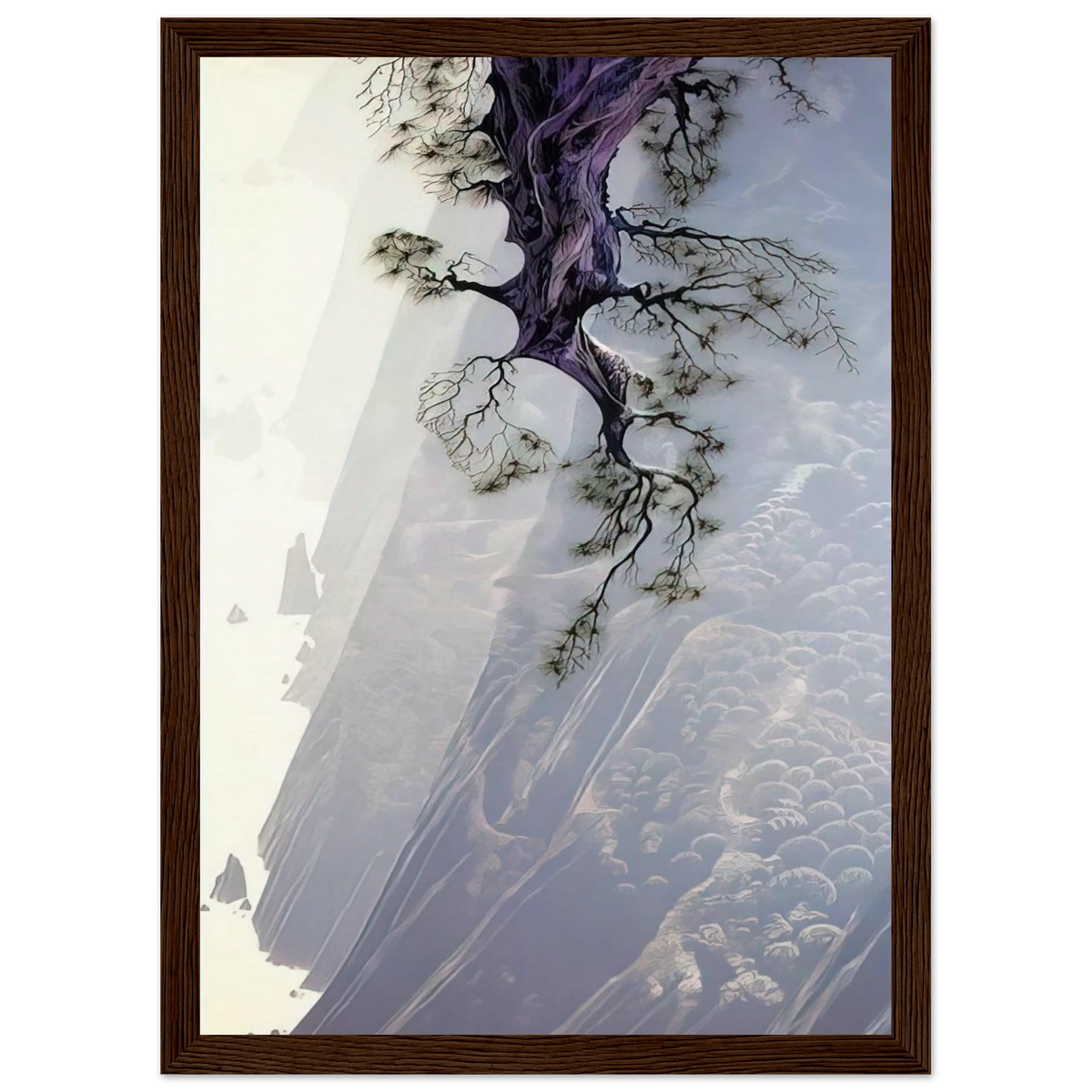 Mountain Rise Framed Poster | Eyvind Earle Framed Prints Wall Art | Eyvind Earle Prints