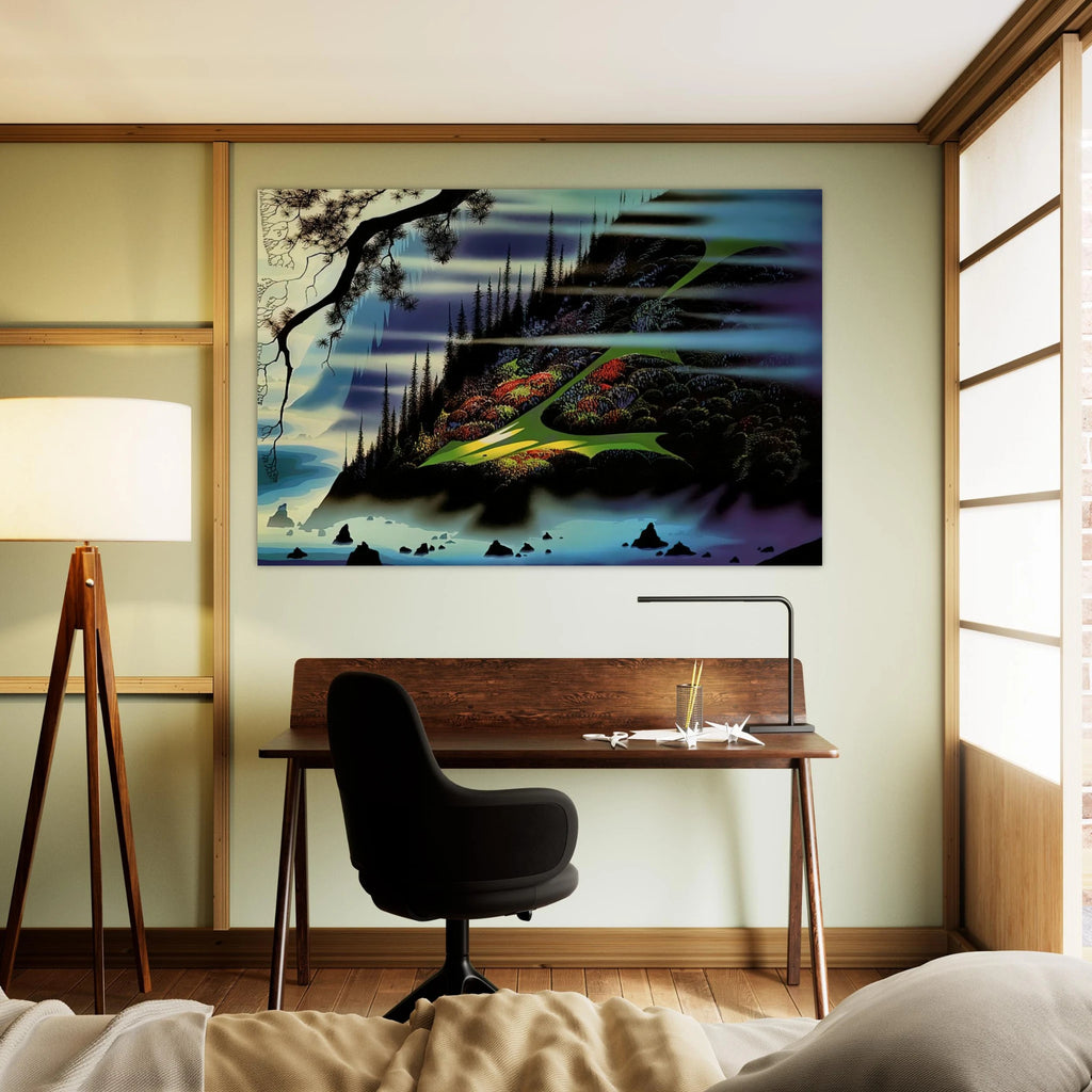 Pasture Through the Fog Poster | Eyvind Earle Poster | Eyvind Earle Prints