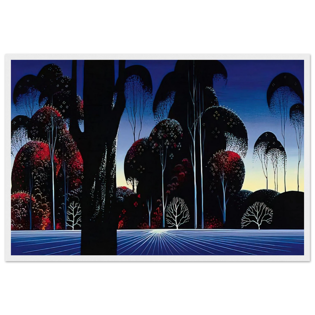 Dark Silence Framed Poster | Eyvind Earle Framed Prints Wall Art | Eyvind Earle Prints