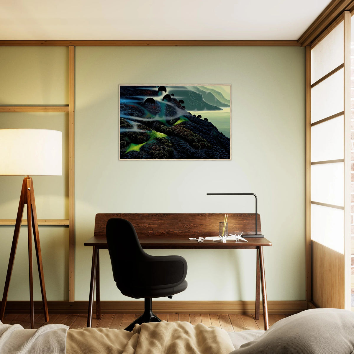 Ocean Paradise Framed Poster | Eyvind Earle Framed Prints Wall Art | Eyvind Earle Prints