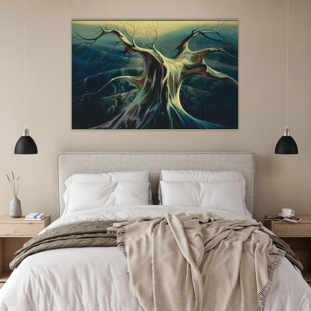 Moonlit Tree Trunk Poster | Eyvind Earle Poster | Eyvind Earle Prints