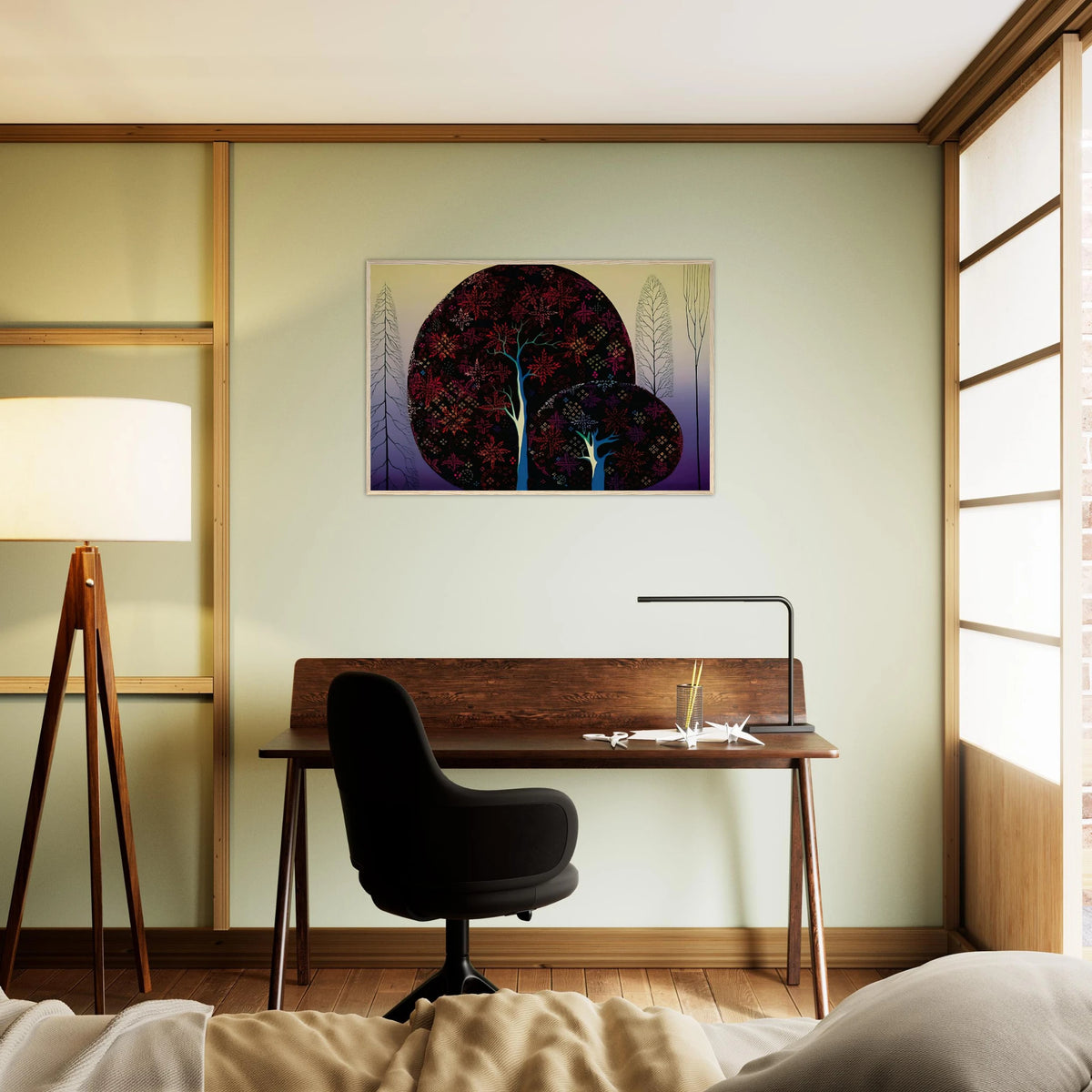 A Tree Poem Framed Poster | Eyvind Earle Framed Prints Wall Art | Eyvind Earle Prints