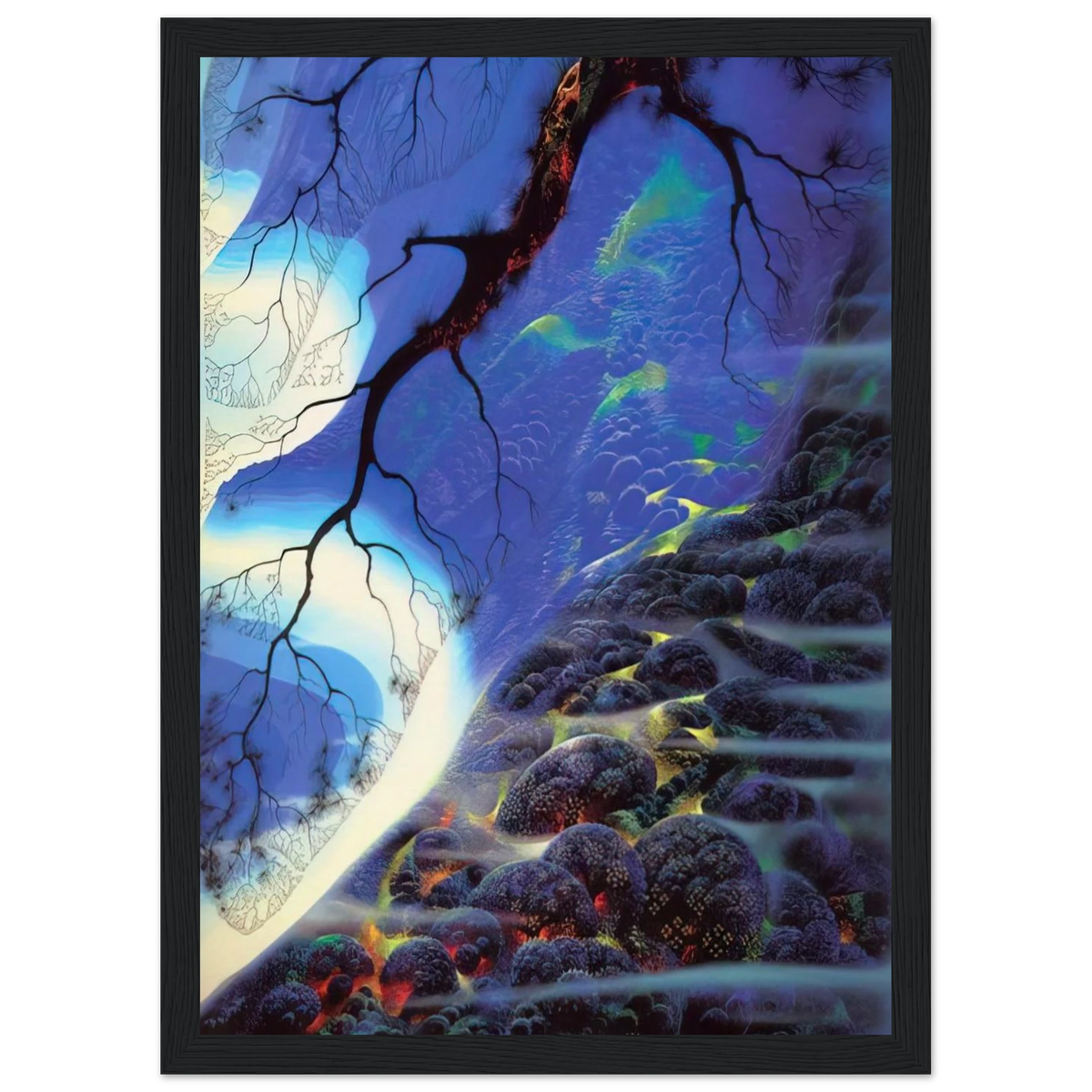 Mystical Big Sur Framed Poster | Eyvind Earle Framed Prints Wall Art | Eyvind Earle Prints